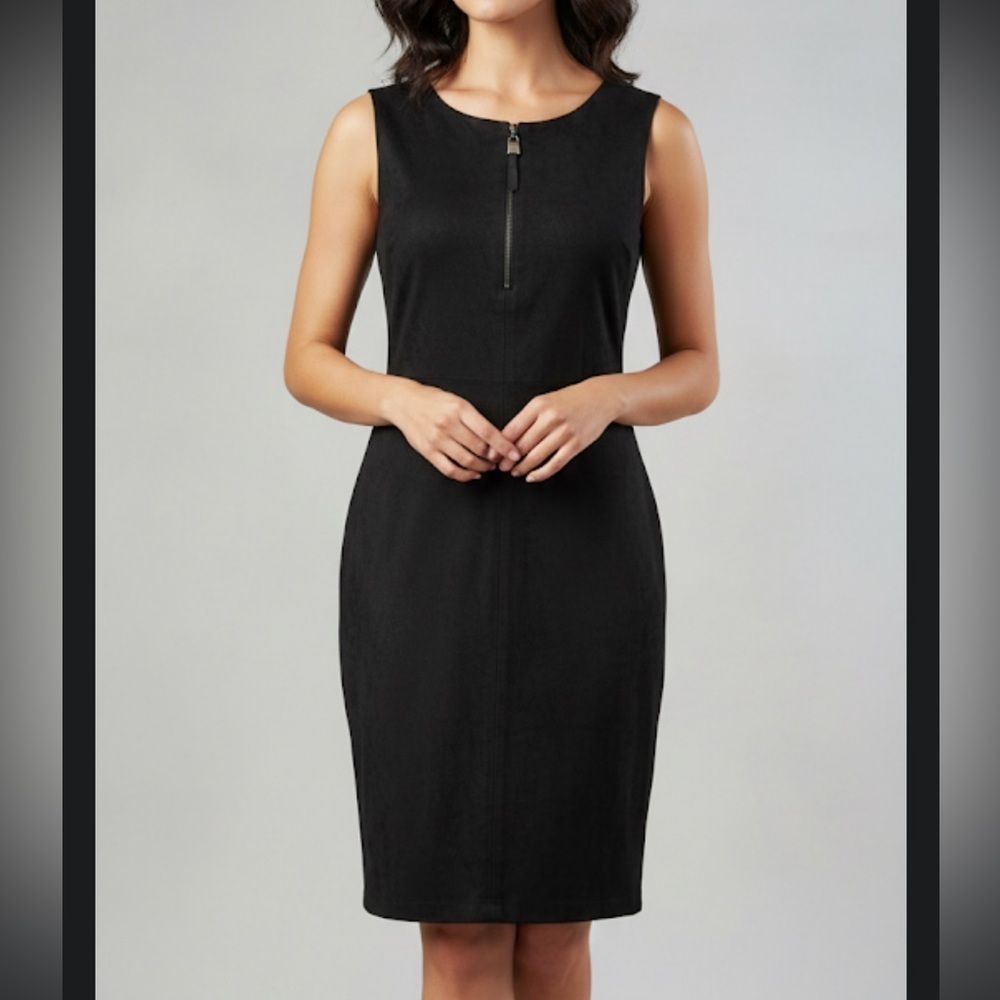 Joseph Ribkoff Elegant Black Sleeveless Dress size 10 soft new